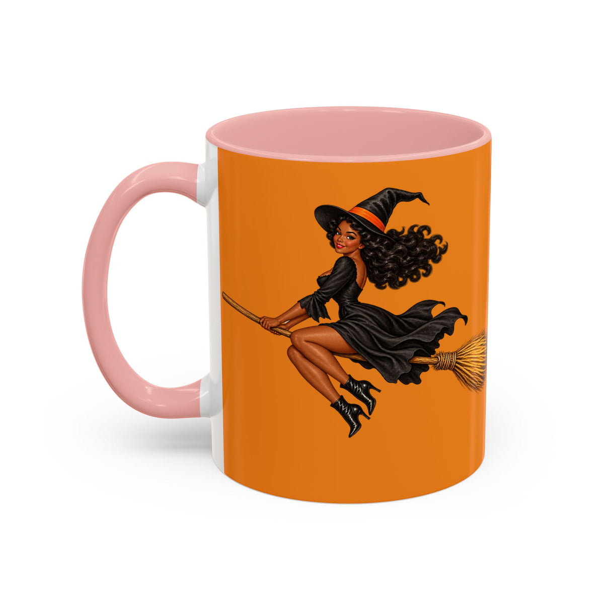 Velvet Vex Orange Accent Mug by CreepyCrafts.boo