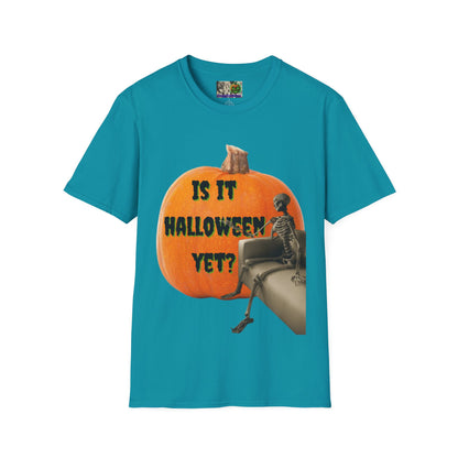 Is it Halloween yet? Skeleton's Giant Pumpkin Dark colors Unisex T-Shirt by CreepyCrafts.boo