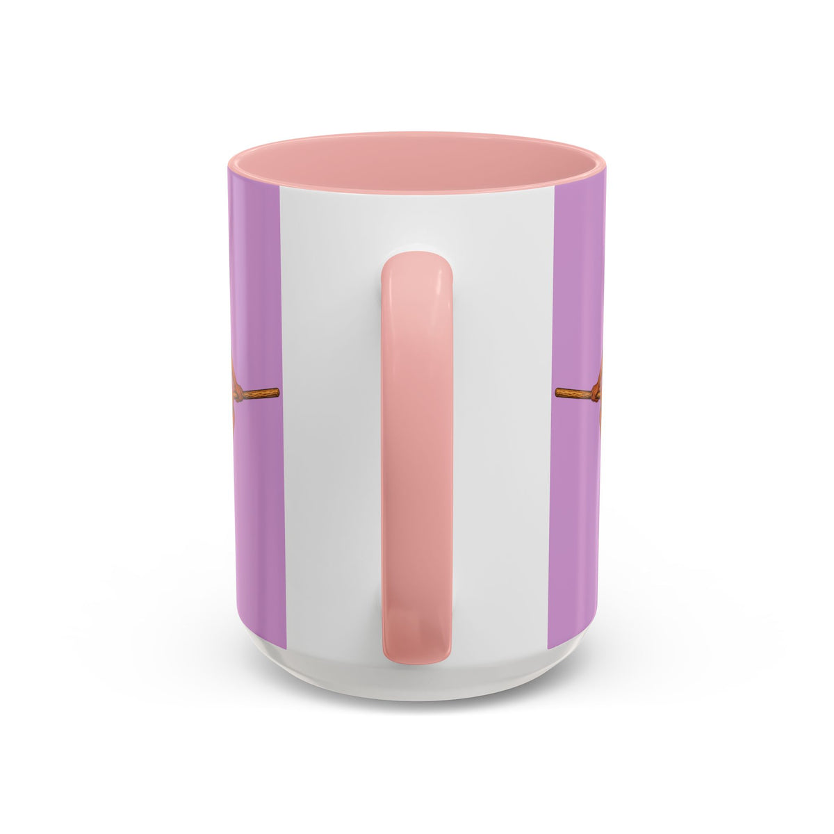 Velvet Vex Pink Accent Mug by CreepyCrafts.boo