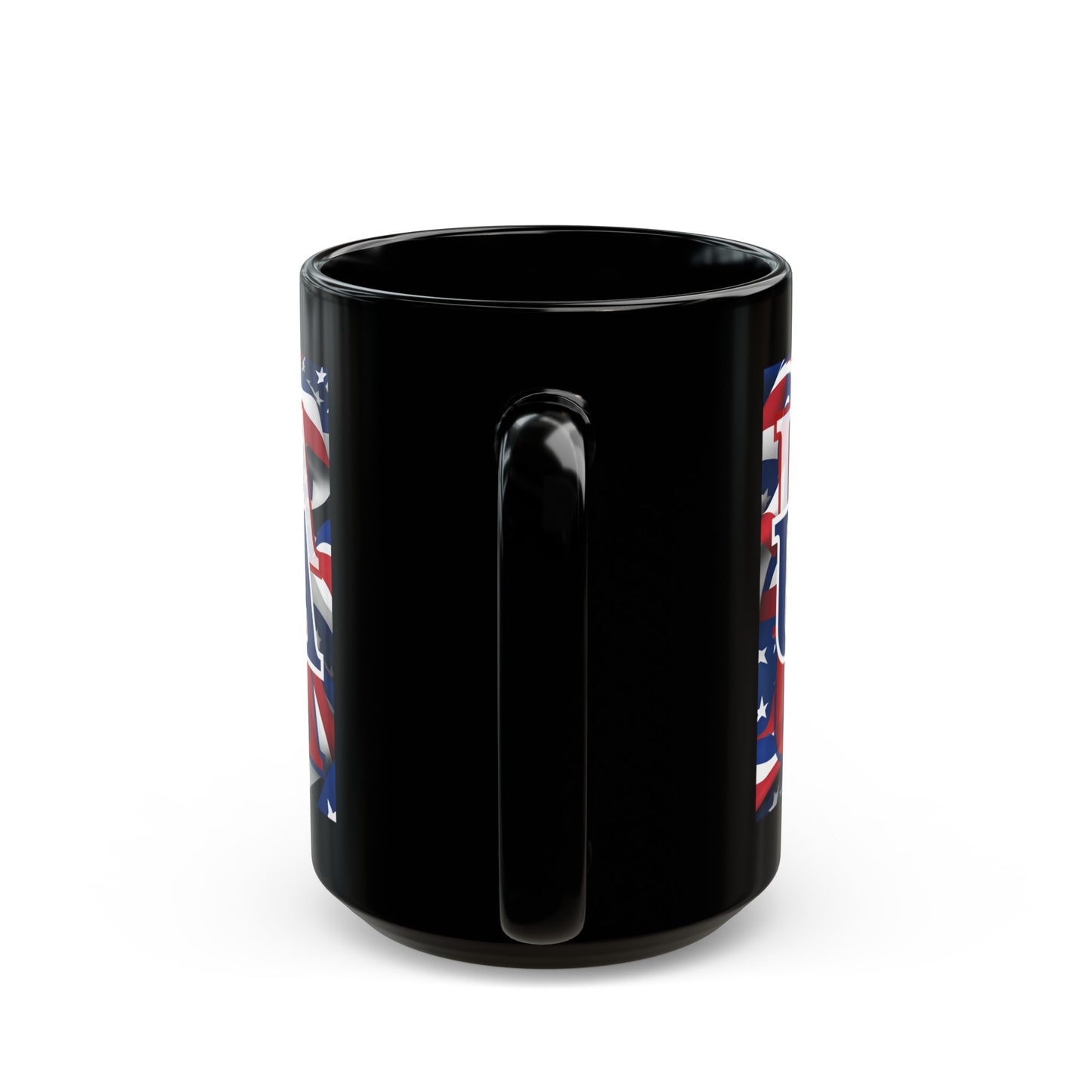 USA BLfont Center Patriot Black Mug by cypherpunkgear