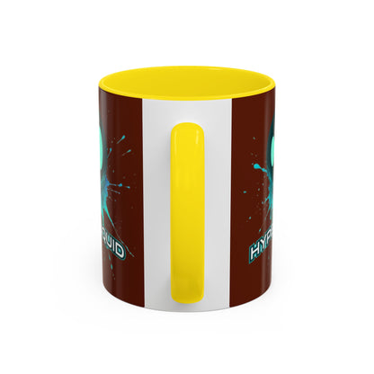 HYPE Drip Brown Accent Mug by cypherpunkgear.com