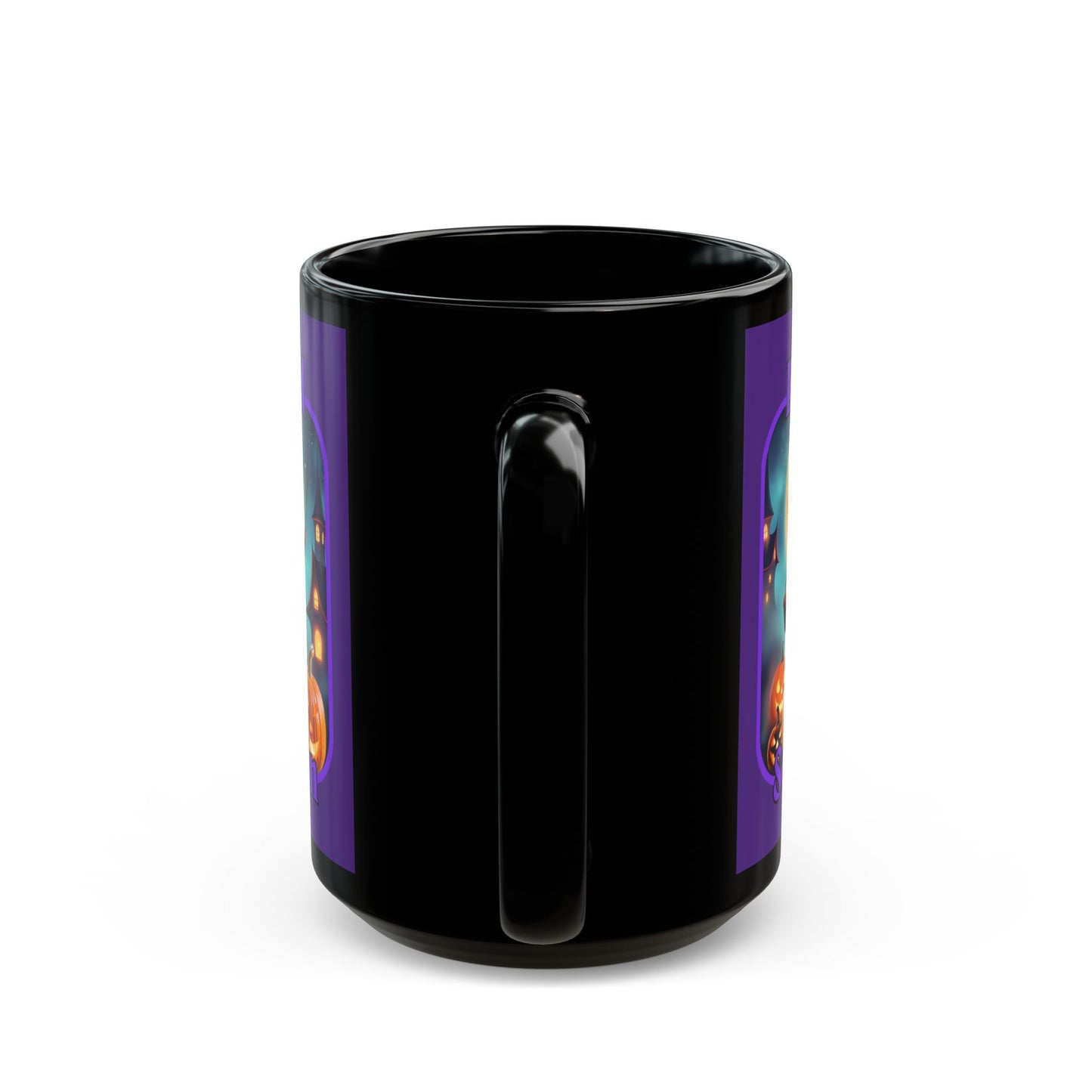 Blessed Samhain Little Witch Purple font Purple Mug by CreepyCrafts.boo