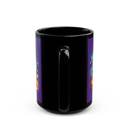 Blessed Samhain Little Witch Purple font Purple Mug by CreepyCrafts.boo