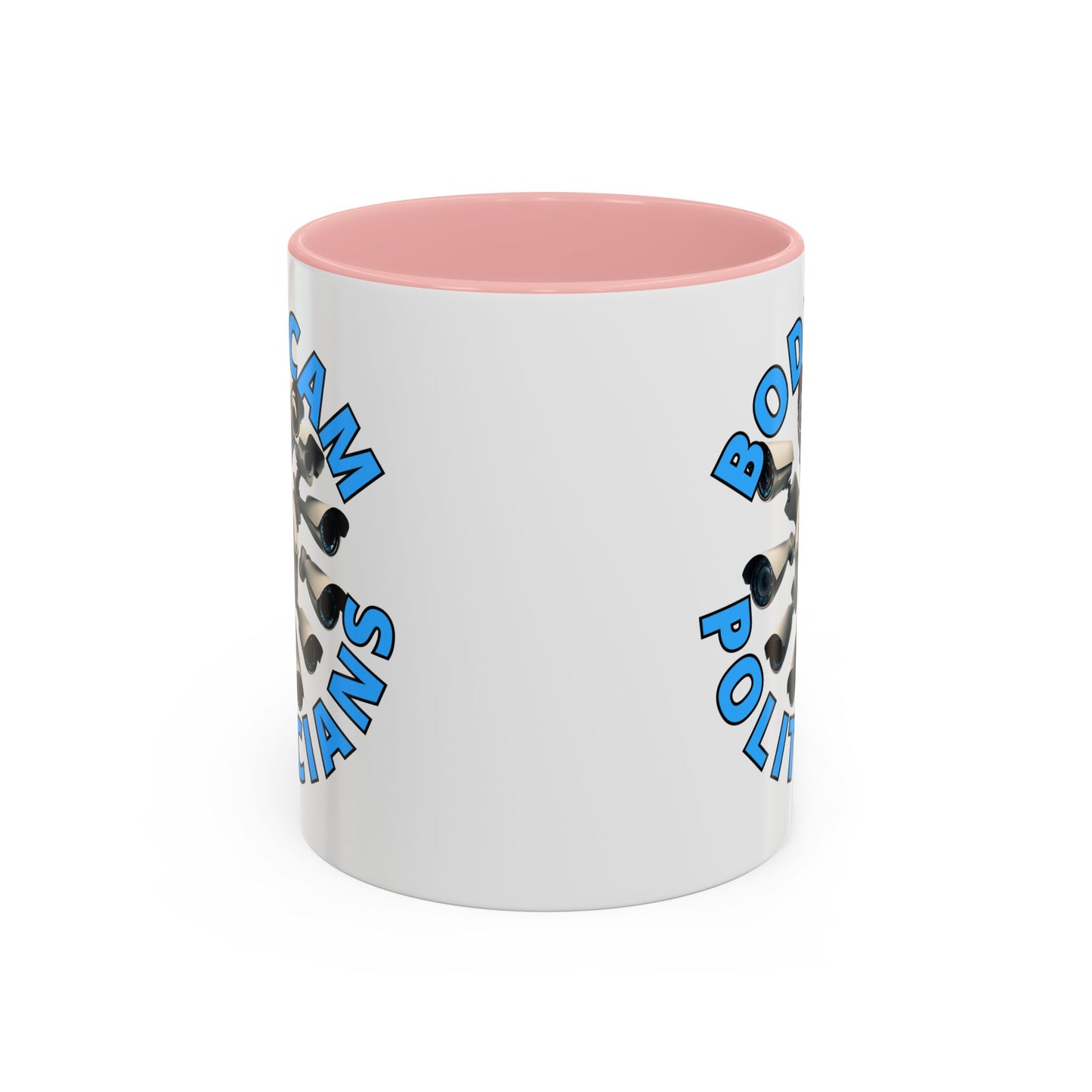 Bodycam the Politicians Cameras White Accent Mug by cypherpunkgear.com