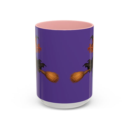 Hazel Hex Purple Accent Mug by CreepyCrafts.boo