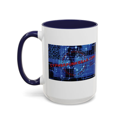 Cypherpunkgear.com logo Accent Mug by cypherpunkgear.com