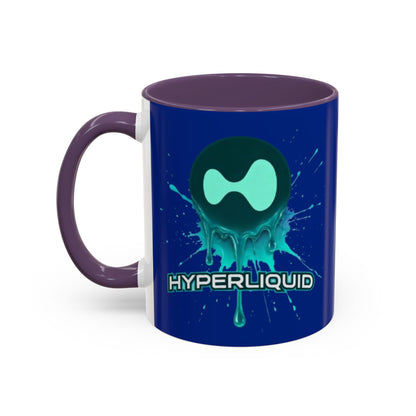 HYPE Drip Blue Accent Mug by cypherpunkgear.com