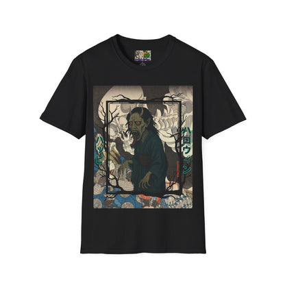 Yōkai Happy Halloween Dark colors Unisex T-Shirt by CreepyCrafts.boo