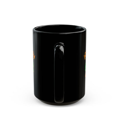 Irish Whiskey makes it better Orange, White, and Green font Black Mug by cypherpunkgear.com