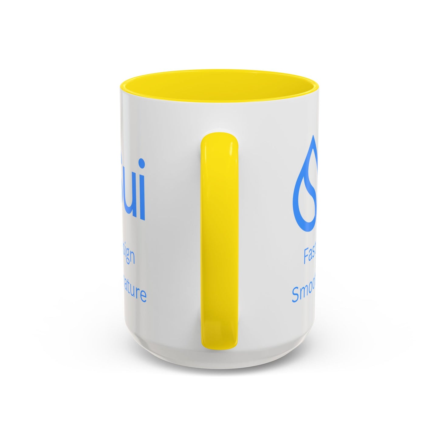 SUI White Accent Mug by cypherpunkgear.com