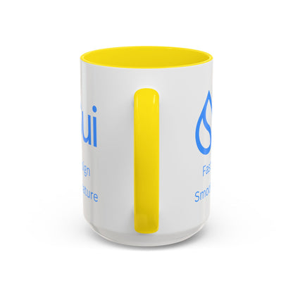 SUI White Accent Mug by cypherpunkgear.com