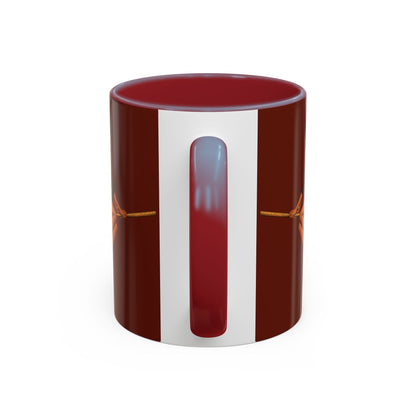 Velvet Vex Brown Accent Mug by CreepyCrafts.boo