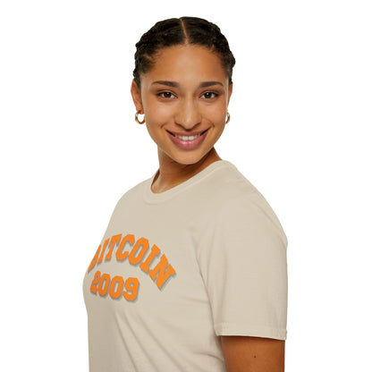 Bitcoin 2009 Light colors Unisex T-Shirt by cypherpunkgear.com