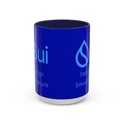 SUI Dark Blue Accent Mug by cypherpunkgear.com