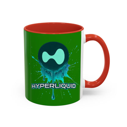 HYPE Drip Green Accent Mug by cypherpunkgear.com
