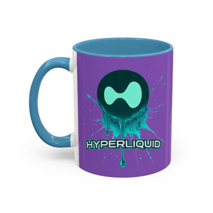 HYPE Drip Light Purple Accent Mug by cypherpunkgear.com