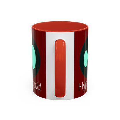 Hyperliquid White font Red Accent Mug by cypherpunkgear.com