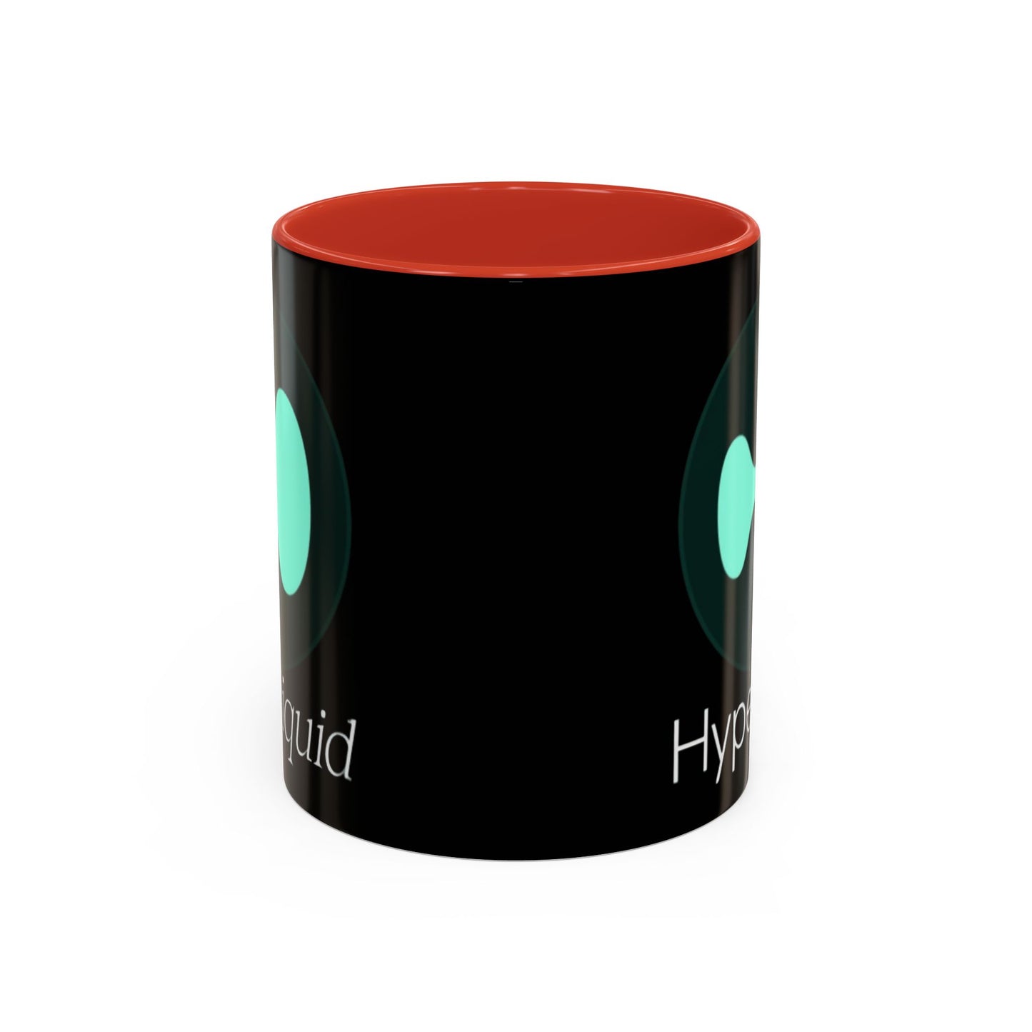 Hyperliquid White font Black Accent Mug by cypherpunkgear.com