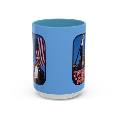 Trump and Vance 2024 Accent Mug by cypherpunkgear