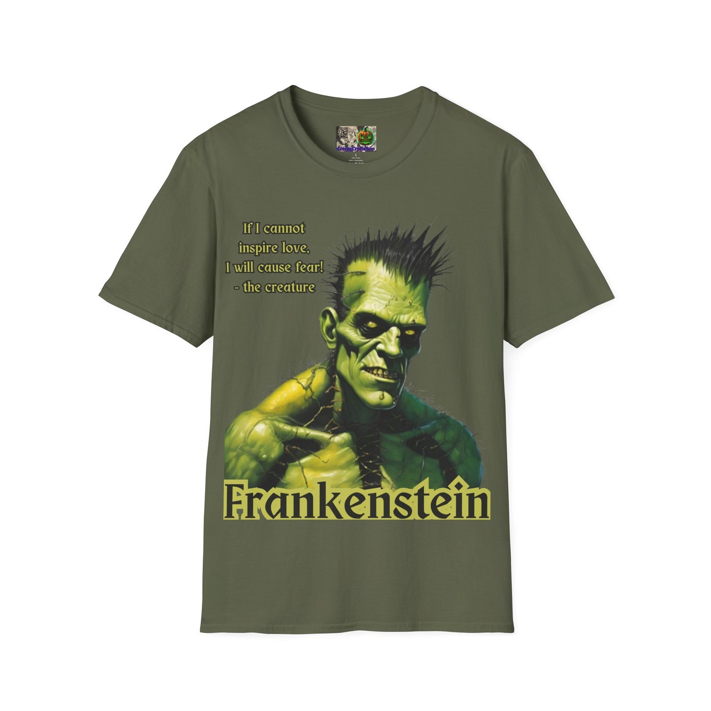 Frankenstein's Creature Dark colors Unisex T-Shirt by CreepyCrafts.boo
