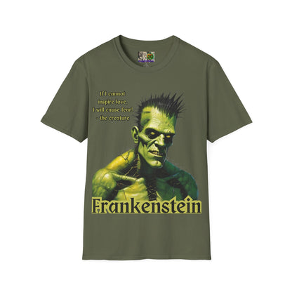 Frankenstein's Creature Dark colors Unisex T-Shirt by CreepyCrafts.boo