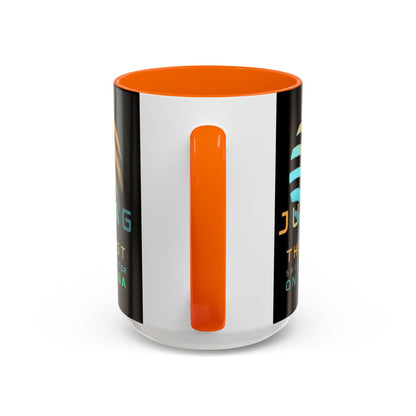 Jupiter (JUP) the best aggregator on Solana Black Accent Mug by cypherpunkgear.com