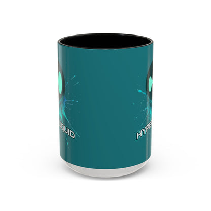 HYPE Drip Hyperliquid Accent Mug by cypherpunkgear.com