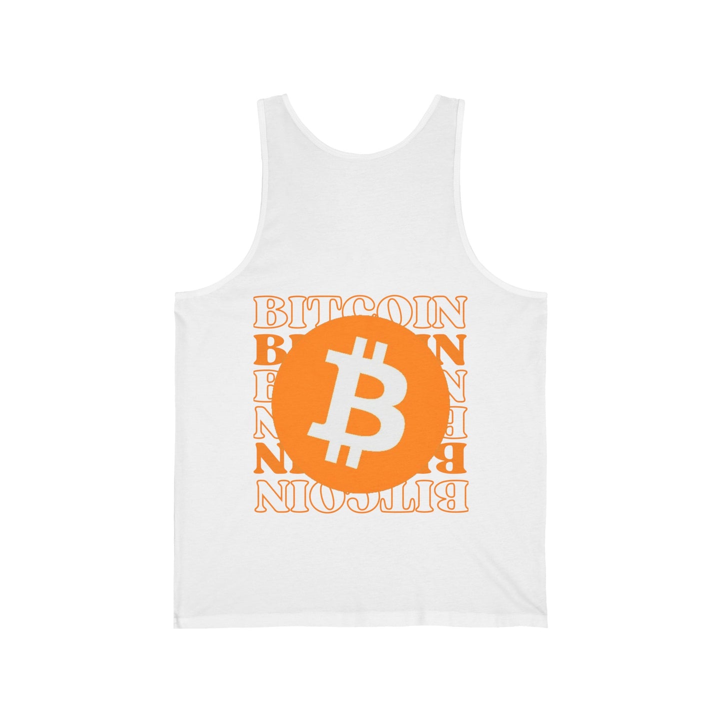 2-sided Bitcoin (BTC) Freedom Unisex Jersey Tank Top by cypherpunkgear