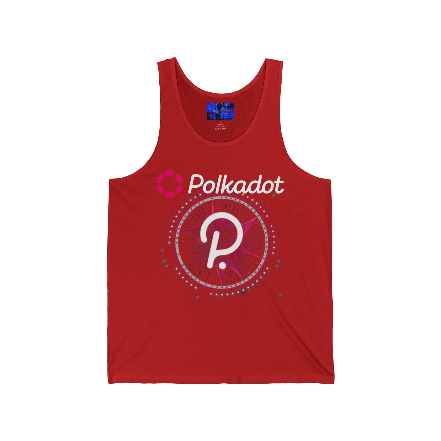 Polkadot (DOT) Unisex Jersey Tank Top by cypherpunkgear