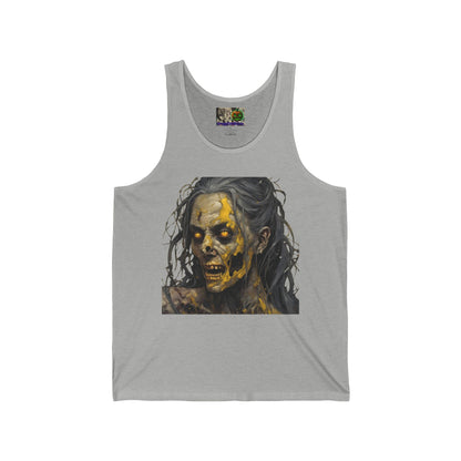 Rose Rottingham Has Risen Unisex Jersey Tank Top by CreepyCrafts.boo