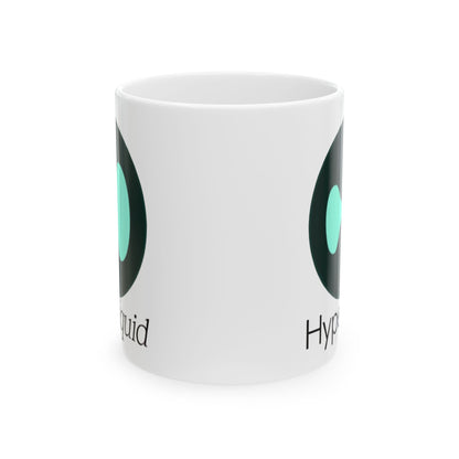 Hyperliquid Black font White Mug by cypherpunkgear.com