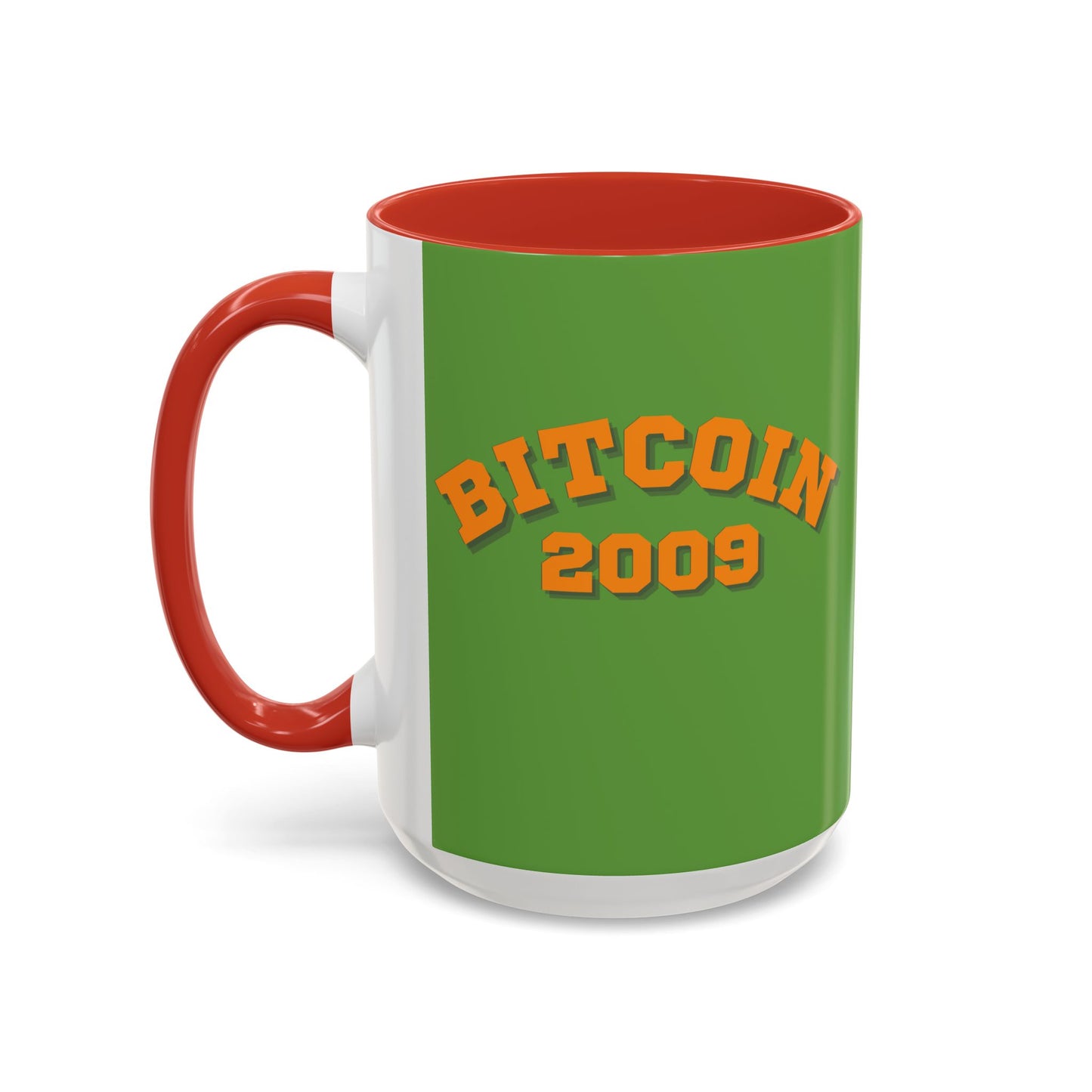 Bitcoin 2009 Green Accent Mug by cypherpunkgear.com