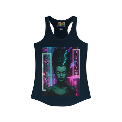 Bride of Frankenpunk Women's Racerback Tank Top by CreepyCrafts.boo