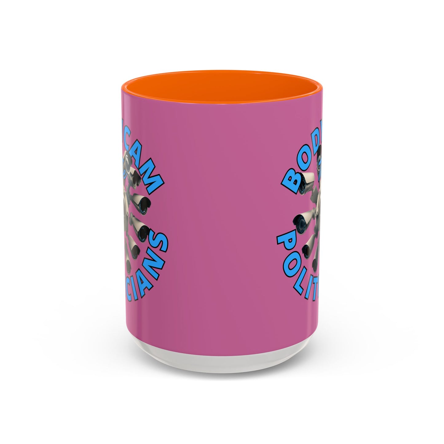 Bodycam the Politicians Cameras Pink Accent Mug by cypherpunkgear.com