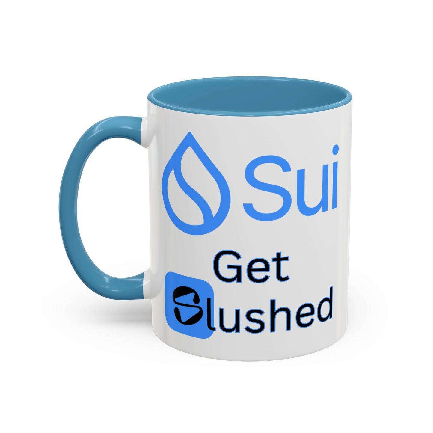 Sui: Get Slushed White Accent Mug by cypherpunkgear.com