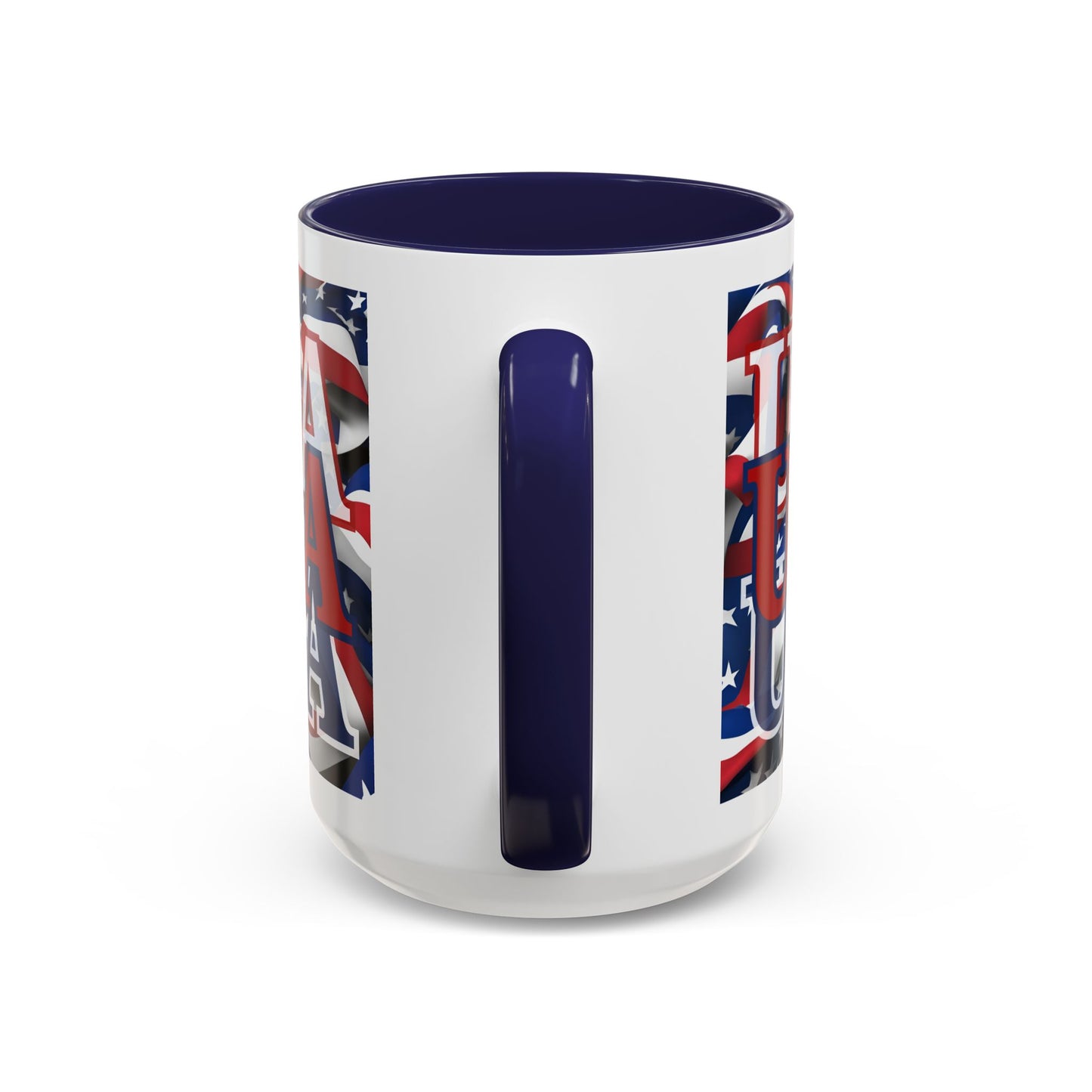 USA Red font Center Patriot Accent Mug by cypherpunkgear.com