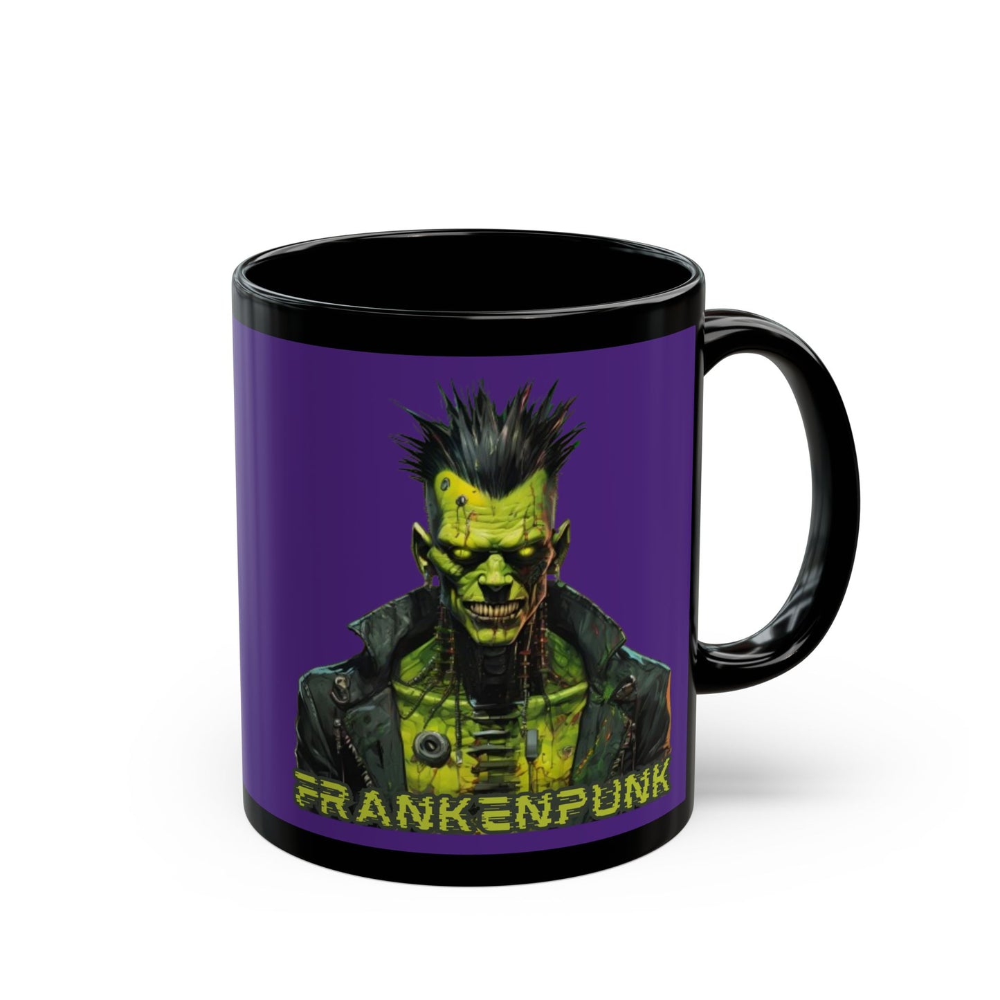 Frankenpunk Purple Mug by CreepyCrafts.boo