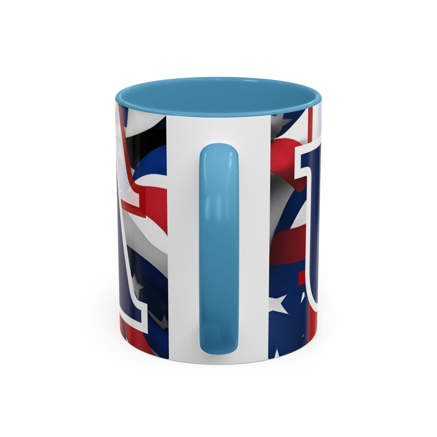 USA! USA! USA BLfont Patriot Accent Mug by cypherpunkgear