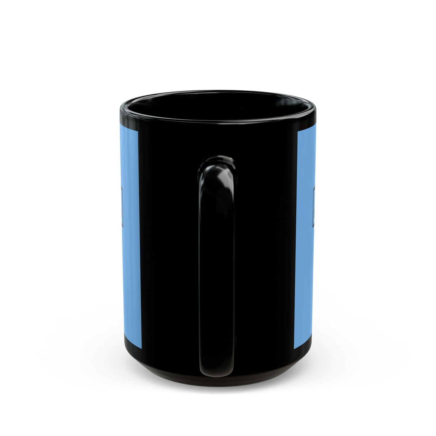 don't assume your freedoms are assured, Black font, Light Blue/Black Mug by cypherpunkgear.com