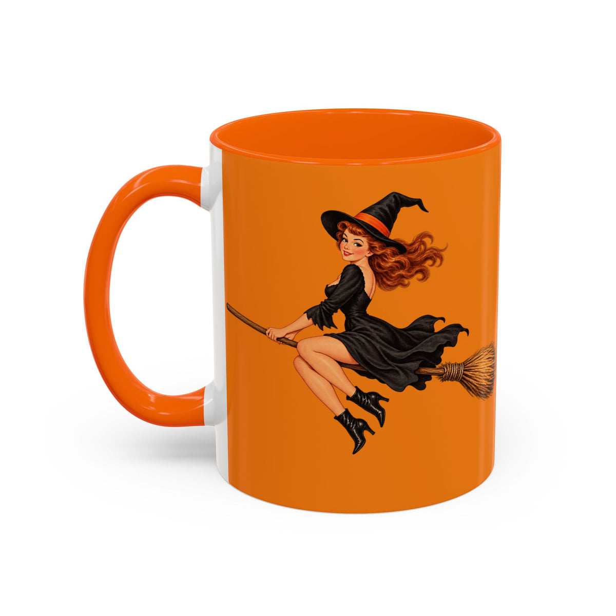 Hazel Hex Orange Accent Mug by CreepyCrafts.boo