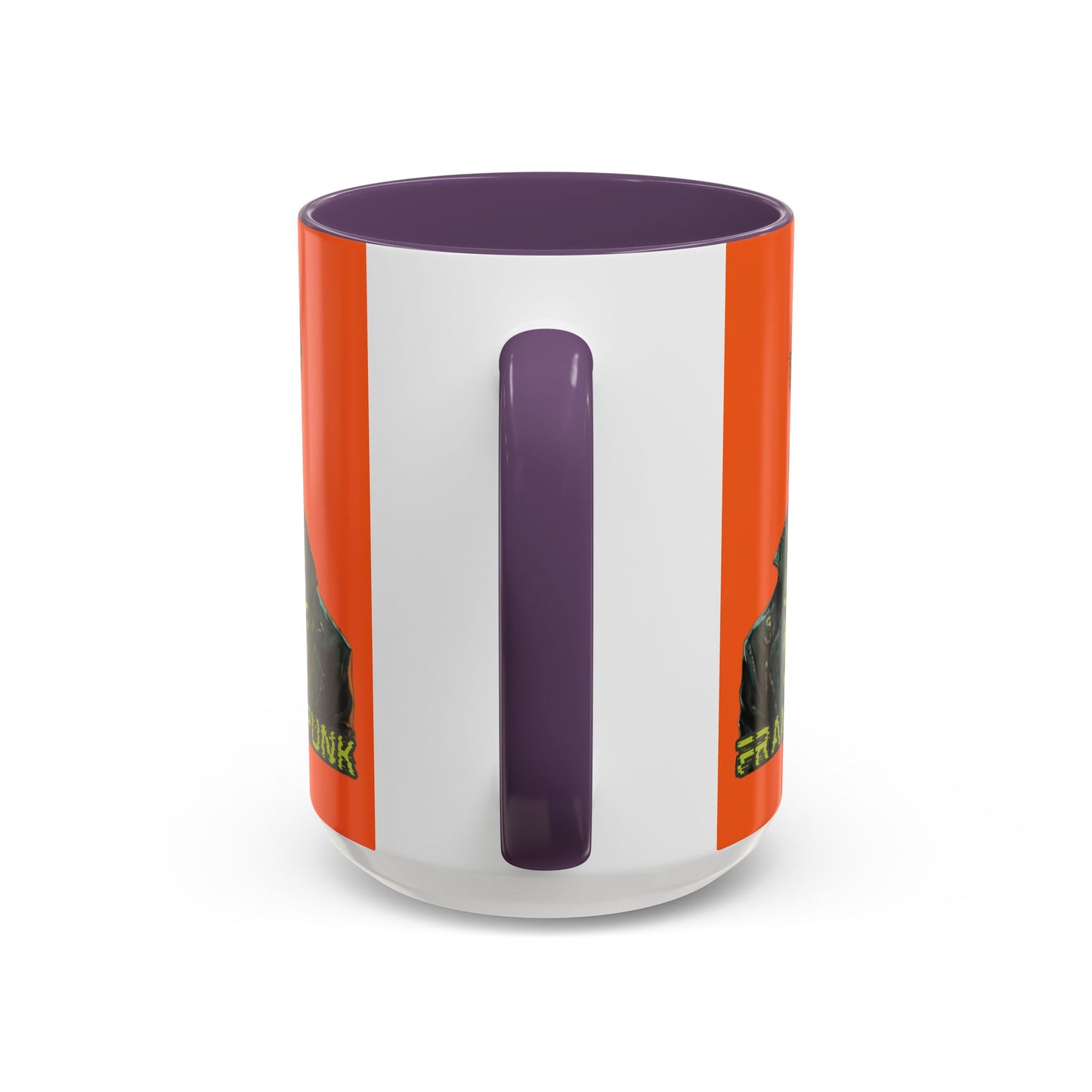 Frankenpunk Orange Accent Mug by CreepyCrafts.boo