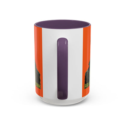 Frankenpunk Orange Accent Mug by CreepyCrafts.boo