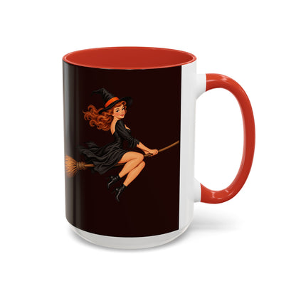 Hazel Hex Brown Accent Mug by CreepyCrafts.boo