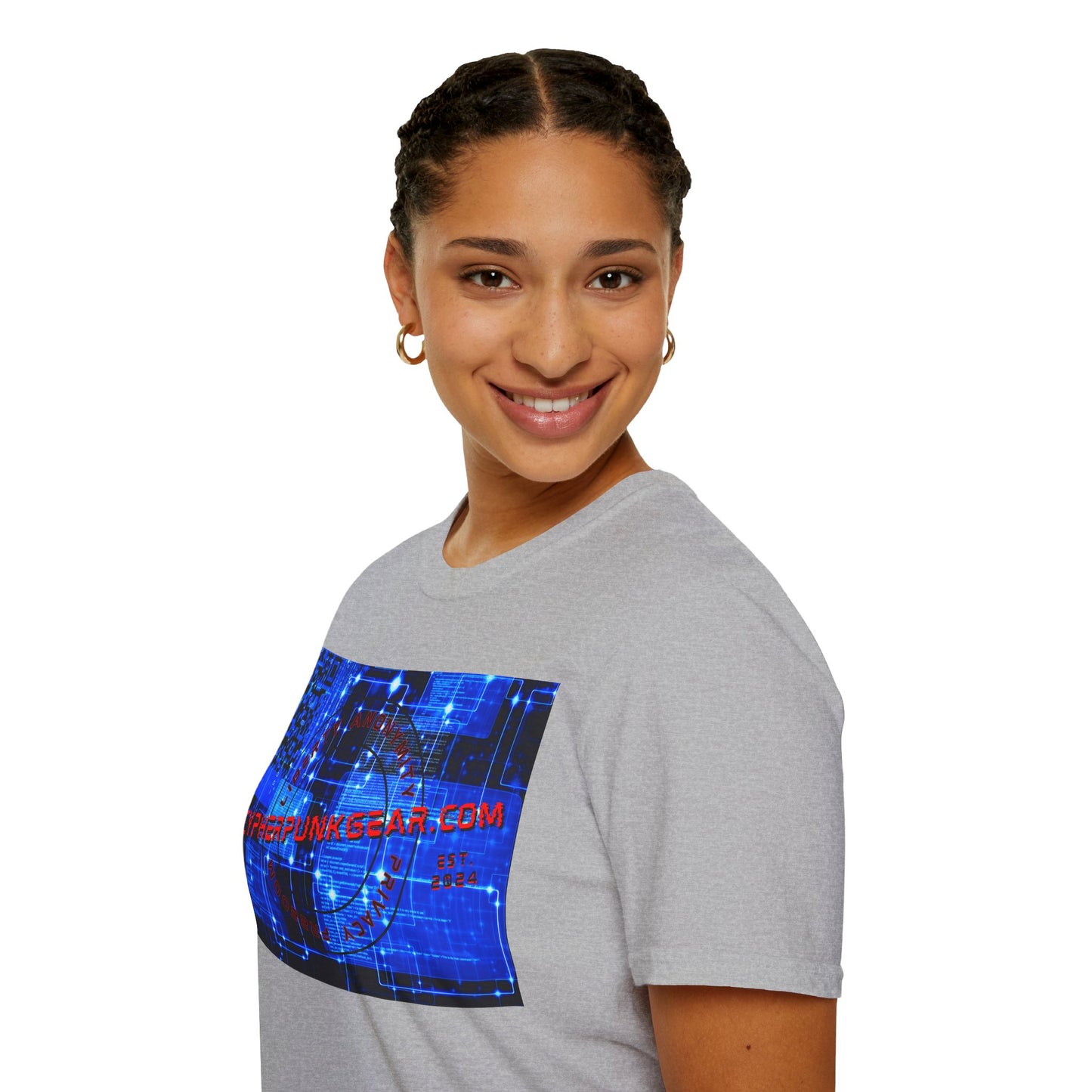 Cypherpunkgear.com logo Light colors Unisex T-Shirt by cypherpunkgear.com