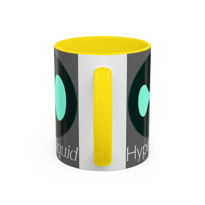 Hyperliquid White font Grey Accent Mug by cypherpunkgear.com