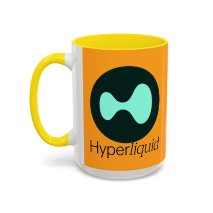 Hyperliquid Black font Orange Accent Mug by cypherpunkgear.com