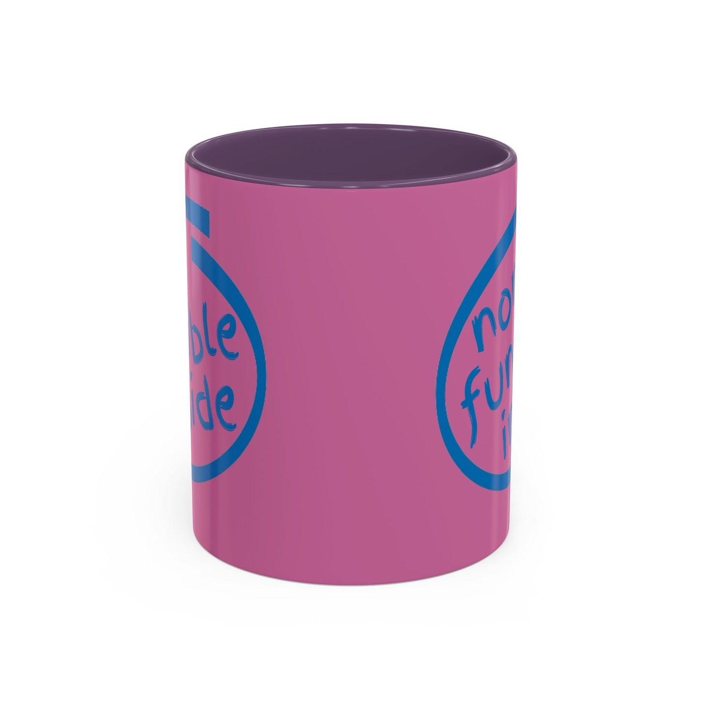 Non-Fungible Inside Pink Accent Mug by cypherpunkgear.com