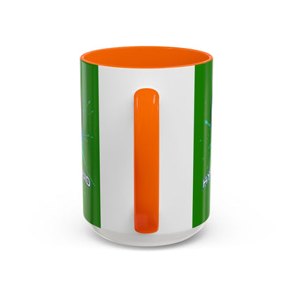 HYPE Drip Green Accent Mug by cypherpunkgear.com