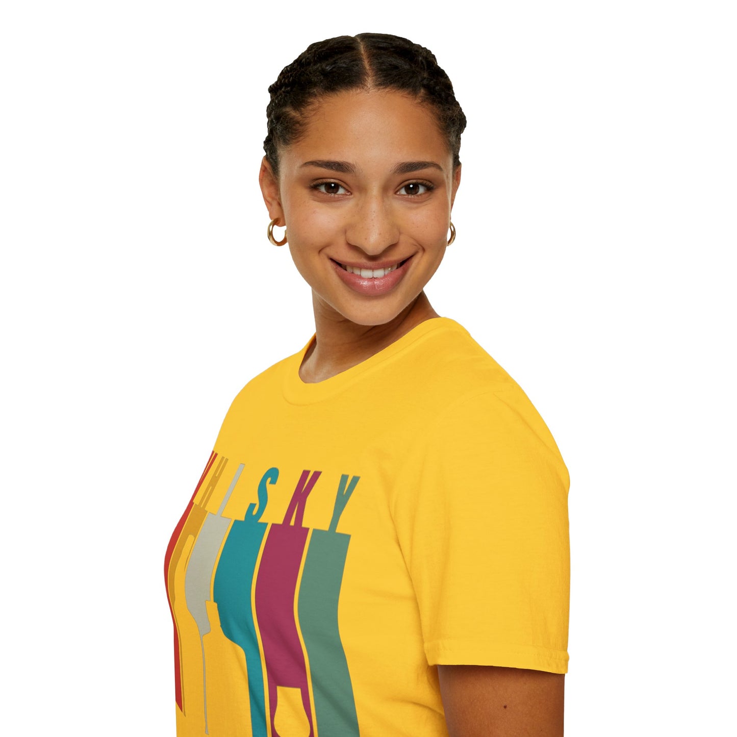 Whisky spelled without an 'e' Light colors Unisex T-Shirt by cypherpunkgear.com