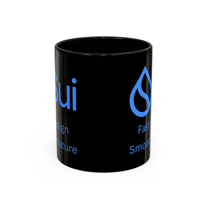 SUI Black Accent Mug by cypherpunkgear.com